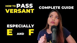 Versant Tips: How to Pass the Versant Test (Part A to F)