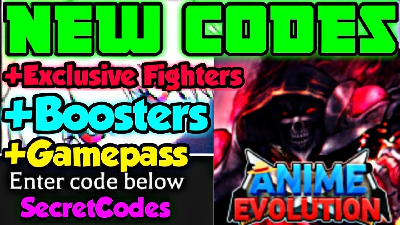 [SECRET FIGHTERS] ANIME EVOLUTION SIMULATOR ALL NEW CODES, BOOSTER ...
