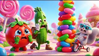 The Jellybean Tower Is Falling! | For Kids + More Nursery Rhymes & Kids Songs for Toddlers
