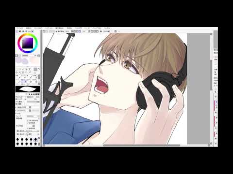 創作bl 表紙イラストの線画 色塗り ドミナントモーション Youtube