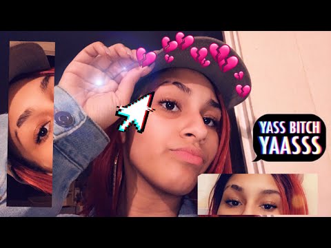 EYEBROW SLIT TUTORIAL | (using only tape and scissors)