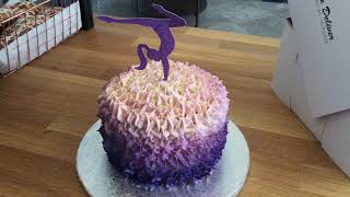 Ombré Gymnastics Cake