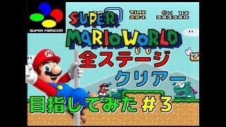 SFC の名作 スーパーマリオ ワールド 全ステージクリアー目指してみた ＃3