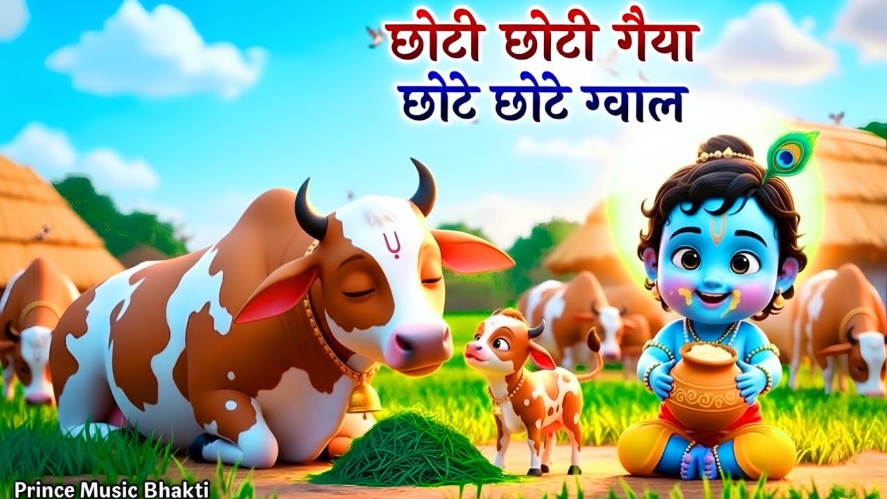 छोटी छोटी गैया छोटे छोटे ग्वाल। Choti Choti Gaiya Chote Chote Gwal। #kanha #krishna #krishnabhajan