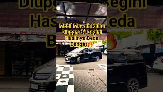 Mobil Mewah Kalau Diupgrade Begini Hasilnya🔥#alphard #toyotaalphard #camera360 #headunitandroid #fyp