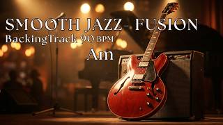 Smooth Jazz Fusion R&B Backing Track Am - 90 BPM Jam Track
