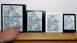 Kobo eReader Size Comparison  Current Models 2023