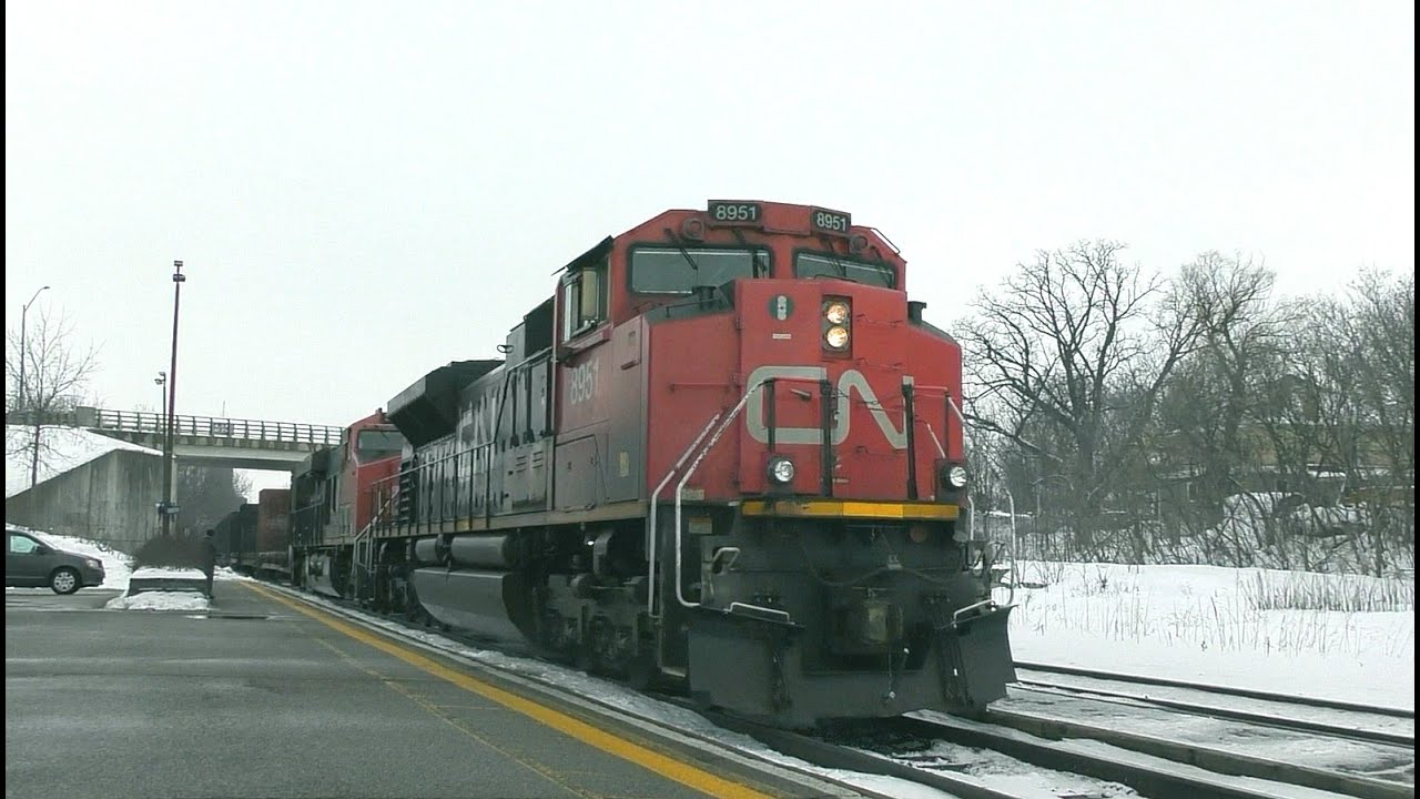 RAILREEL Stop & Flag Part 2 CN VIA Woodstock Ontario Jan 5 2026