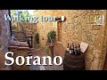 Sorano (Tuscany), Italy【Walking Tour】With Captions - 4K