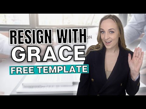 How to Write a Letter of Resignation (QUIT YOUR JOB GRACEFULLY) Free Resignation Letter Template