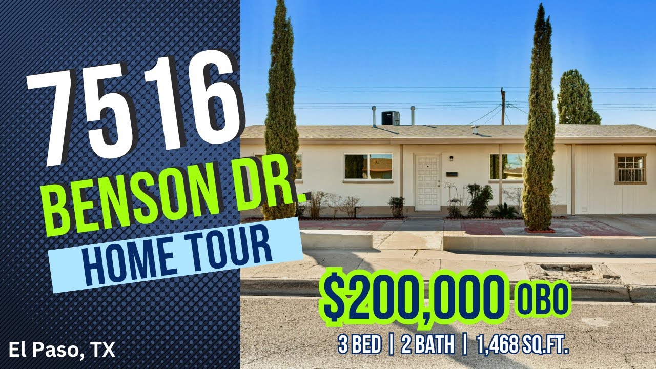 Stunning Remodeled Home in El Paso, TX for Just $200K! Perfect for First-Time Buyers 🌟 | Contact Me!