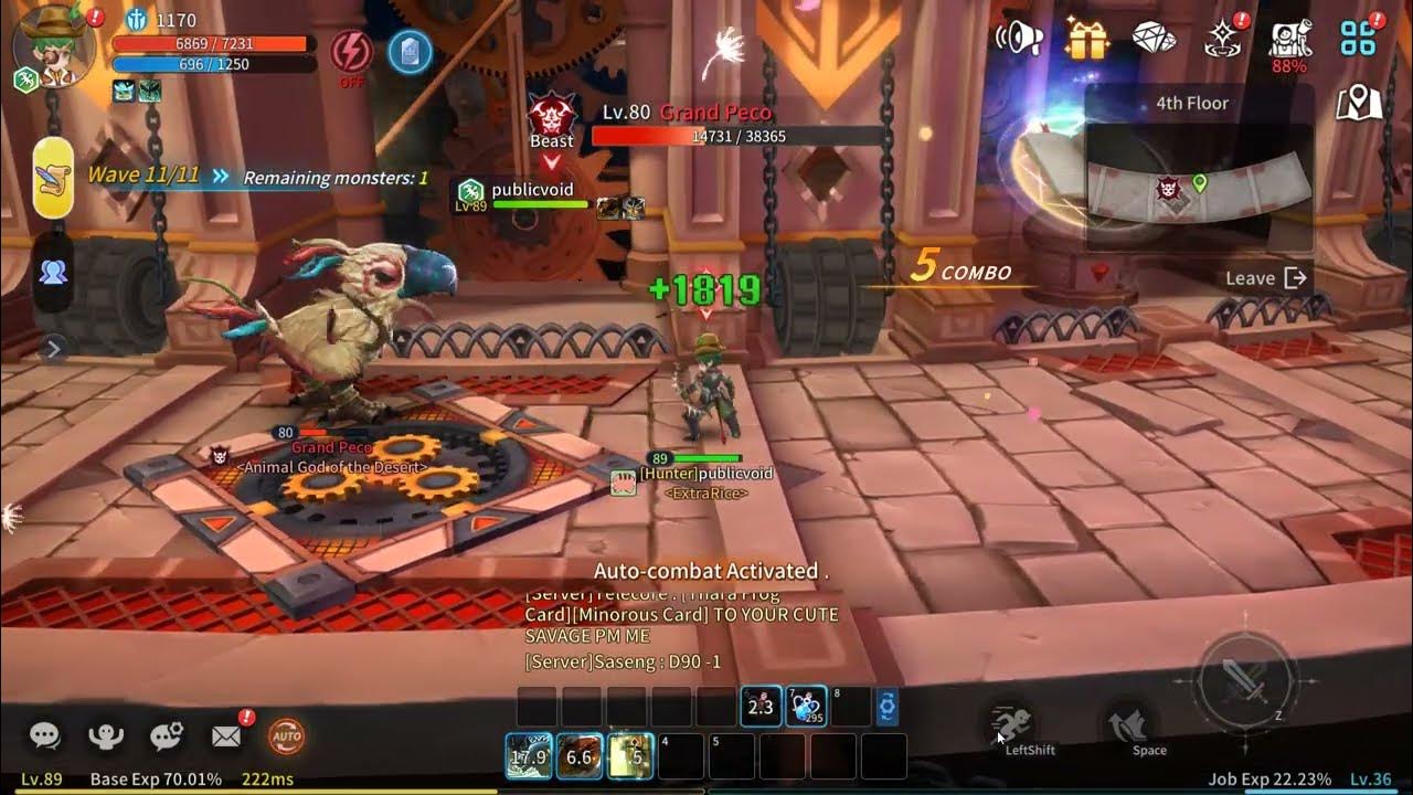 Ragnarok Begins Hunter Falcon Endless Tower Solo YouTube