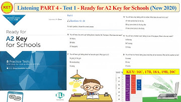 Ready for A2 key for Schools - Listening Part 4 - Test 1 (Transcript + Key)