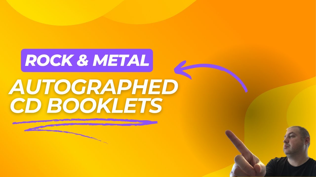 Showing Off Some Off Rock And Metal Autographed CD Booklets