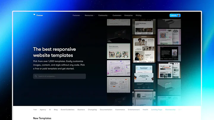 How to use a Framer Template