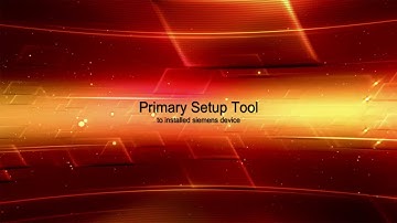 How to install the primary setup tool software for Siemens device rename? @FlowChart