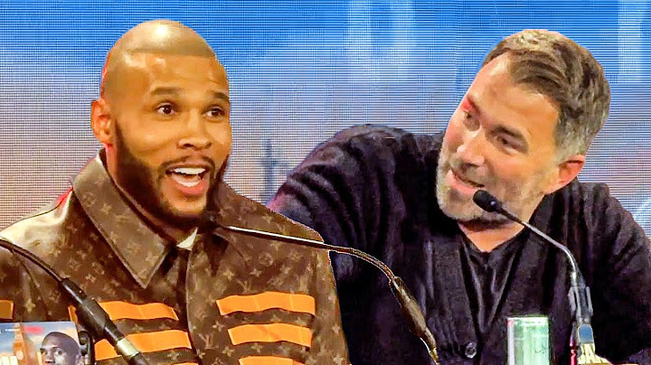 Chris Eubank Jr forces Eddie Hearn to leave presser in heated verbal exchange!