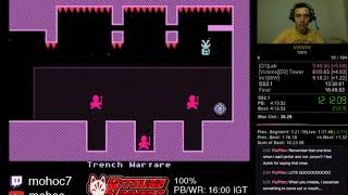 [WR] speedrun PB - VVVVVV: 100% - 15:56 IGT