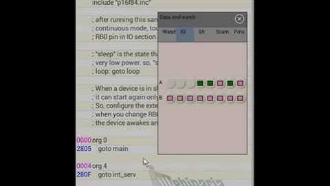 PICmicro simulator and assembler