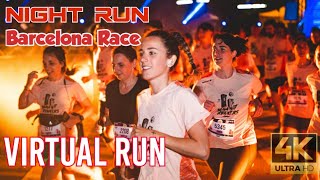 Virtual Run | Barcelona Night Run Video | Treadmill Workout #060