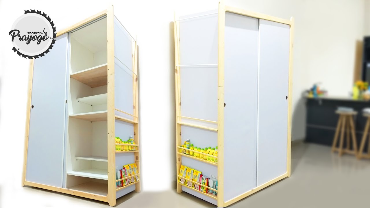  Cara  Membuat  Lemari  Pakaian Minimalis  Lemari  Baju Sliding DIY Wardrobe YouTube