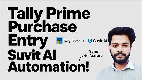 Tally Prime: All Purchase Invoice Entries | Suvit AI Sync Purchase File | Suvit AI Sync Tutorial