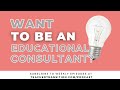 Become an educational consultant
