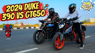 2024 DUKE 390 VS GT650🔥WHICH ONE IS BEST☠️??