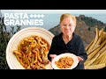 84yr old Giuseppa from Sicily makes maccaruna pasta - with a foraged thistle sauce! | Pasta Grannies