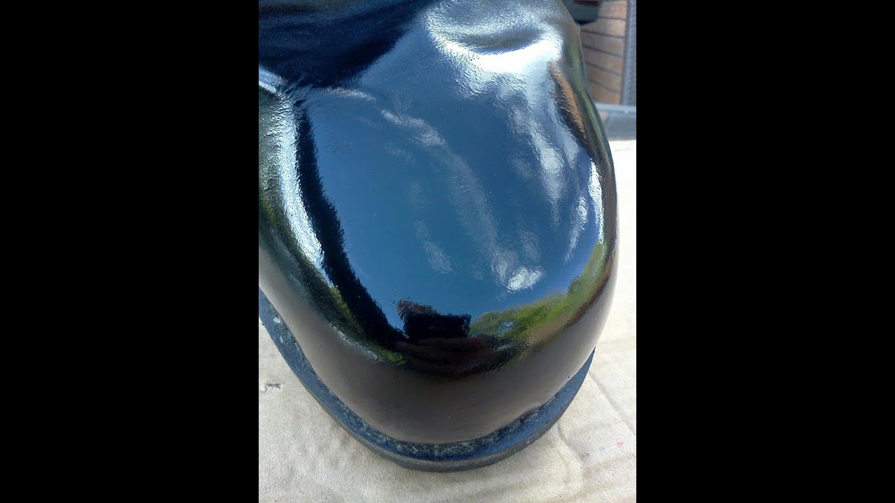 navy blue liquid shoe polish