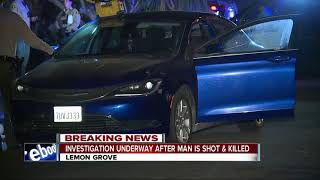 Man shot, killed in Lemon Grove