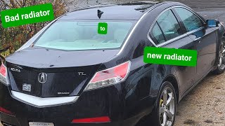 How To Install  Acura TL Awd Radiator 2010/2014