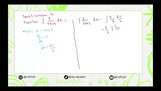 Contoh Soal Integral Fungsi Logaritma