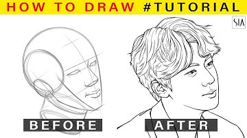 How to draw JIN BTS step by step tutorial