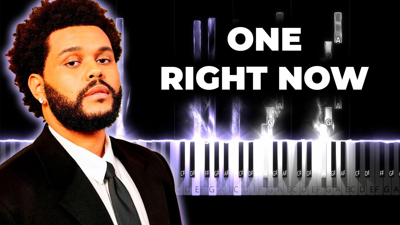 Post Malone and The Weeknd - One Right Now piano karaoke instrumental cover, lyrics Post Malone and The Weeknd - One Right Now piano karaoke instrumental cover, lyrics
