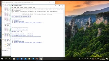 Tutorial Program Mencari Luas dan Keliling Bagun Datar Menggunakan Python