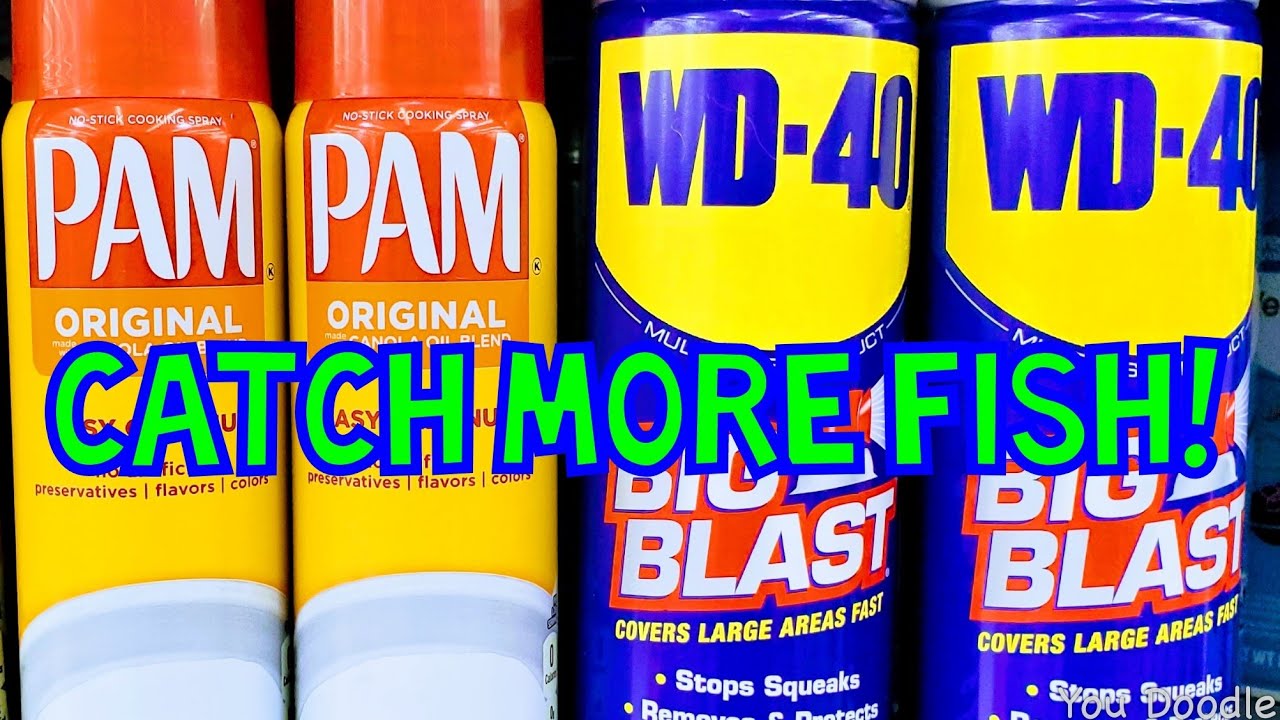 Fishing with PAM Cooking Spray vs WD-40 for catching loads of fish
