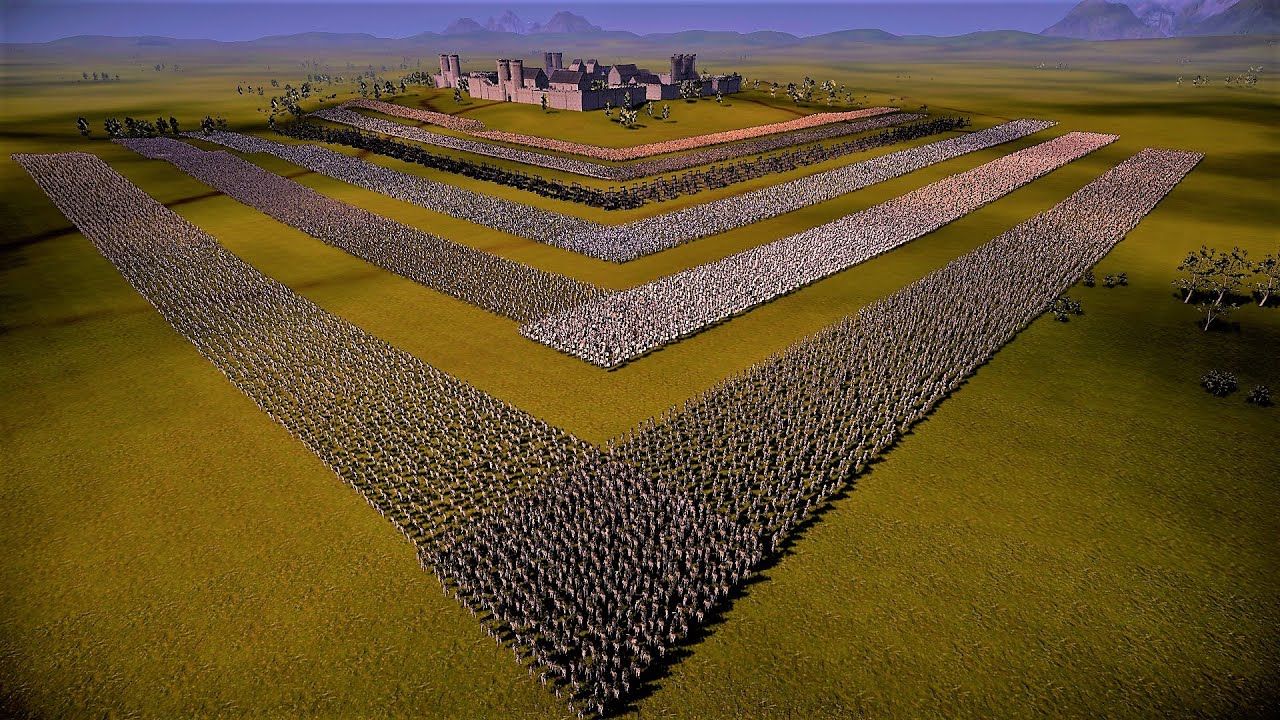 Largest Medieval Fortress VS 3 Million Zombies Siege l Ultimate Epic Battle Simulator 2 UEBS 2
