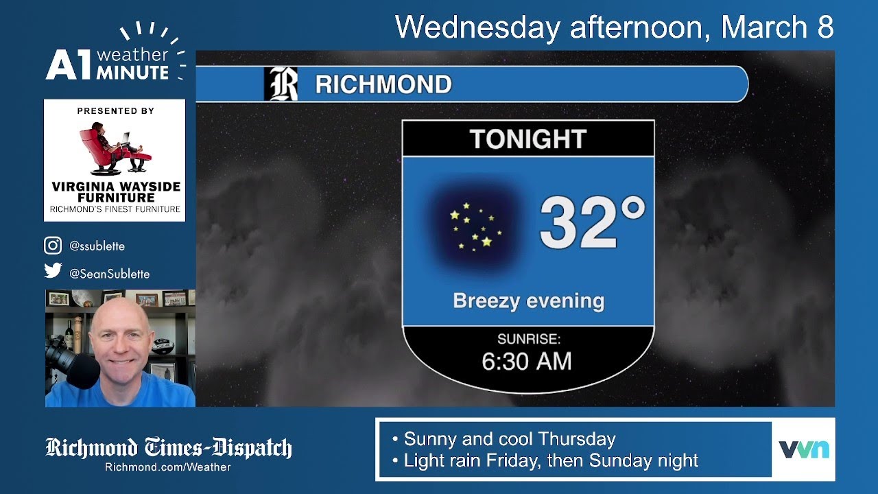 Wednesday afternoon weather video: Clear and chilly. Next rain arrives ...