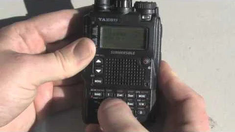 How to Send an APRS message with the Yaesu VX-8r