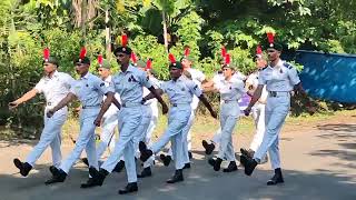 DRILL TEST BY 8(A) NAVAL NCC CADETS AT IGC NSC CAMP - VIZAG