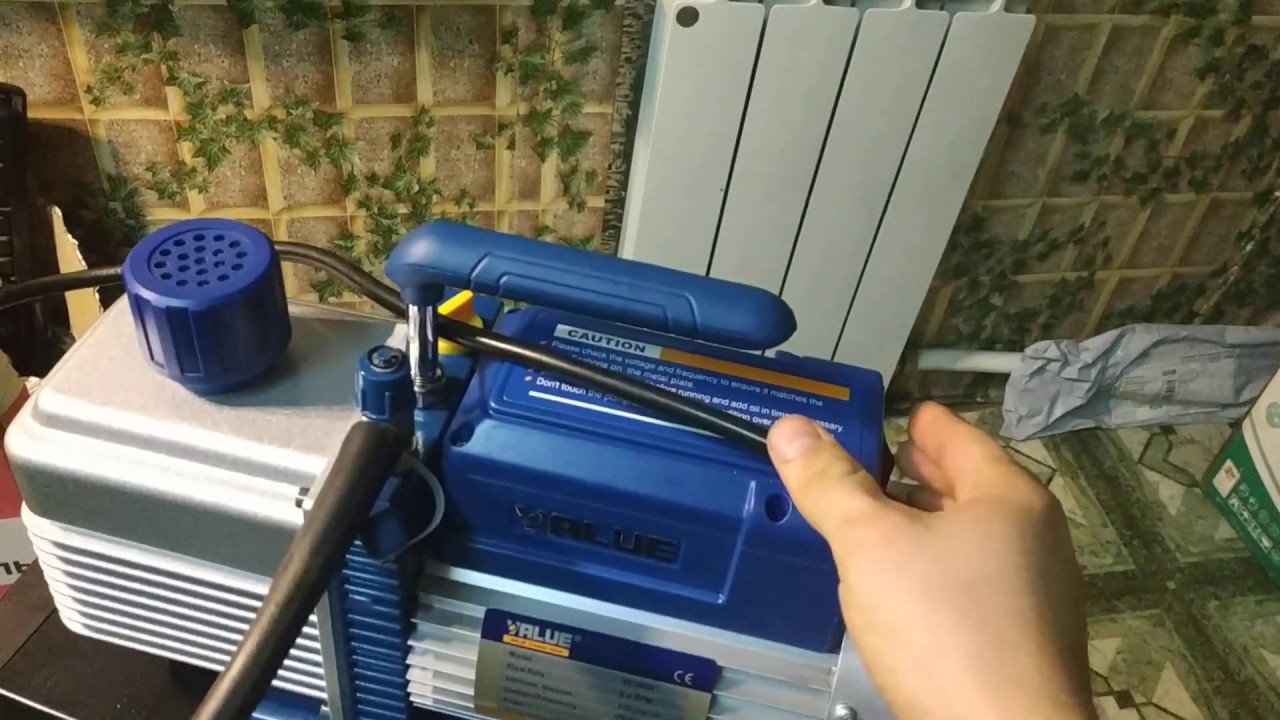 Испытание вакуумного насоса - YouTube