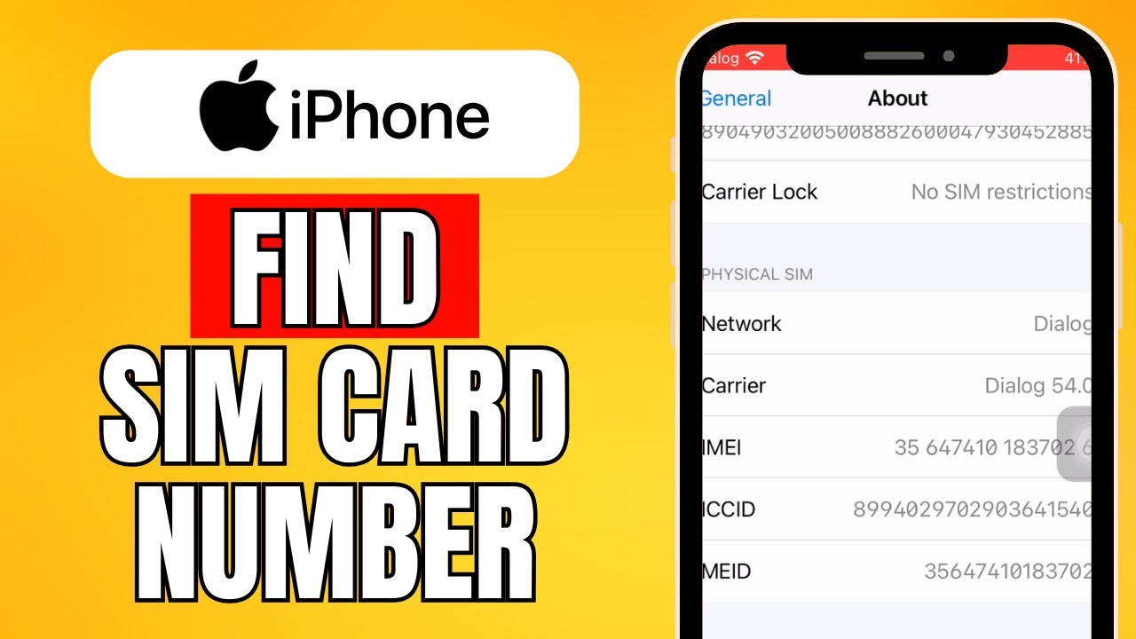 How To Find My Sim Card Number (2024) Quick Guide
