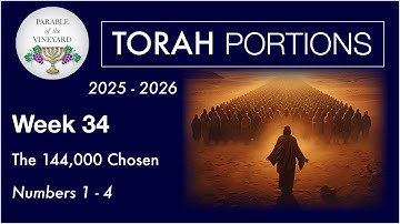 Torah Portion Week 34  -  Numbers 1:-4:20  (144,000 & Leadership )   2025 - 2026