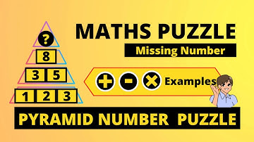 Find the missing number puzzle | pyramid number puzzles with examples