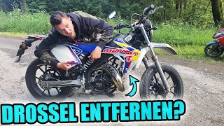 Entdrosseln des 50ccm Moped geht schief...? | Neue Tuning Teile sind da! (Rieju MRT 50 Supermoto)