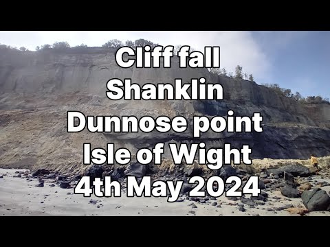 📽 Cliff fall - Shanklin - Dunnose point - Isle of Wight - 4th May 2024