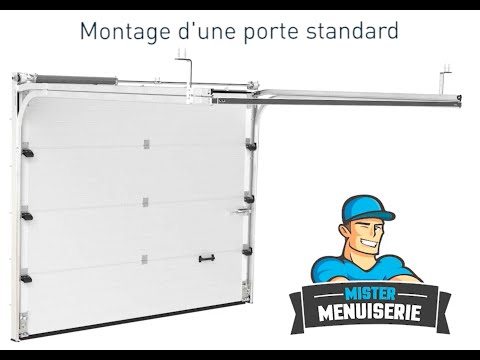 Porte de garage sectionnelle standard - Montage complet - MisterMenuiserie