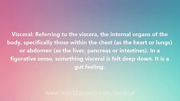 What is an example of visceral?