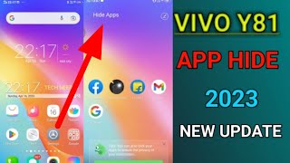 how to hide app vivo y81 new update 2023 !!  app hide swipe2finger screenshot 4